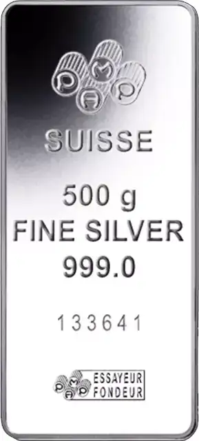 500g PAMP Lady Fortuna Silver Minted Bar