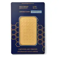  AGC 100g Bullion Minted Gold Bar 99.99%