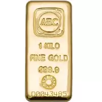 Gold Bullion Bars 1kg ABC Cast Gold Bullion Bar 9999 Purity