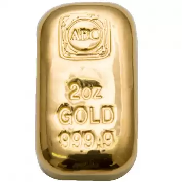 2oz ABC Gold Cast Bar 99.99%