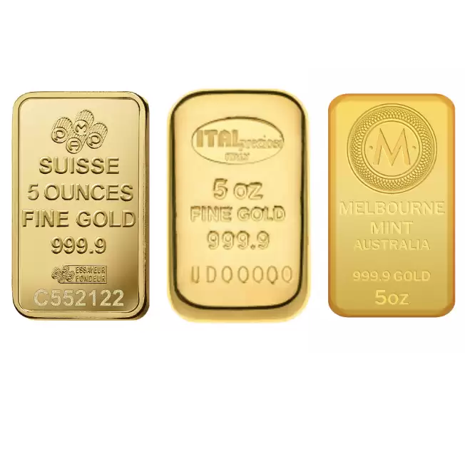 Dealers choice 5oz 9999 Gold Bullion Bar