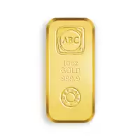  10oz ABC Cast Gold Bar 9999 Purity