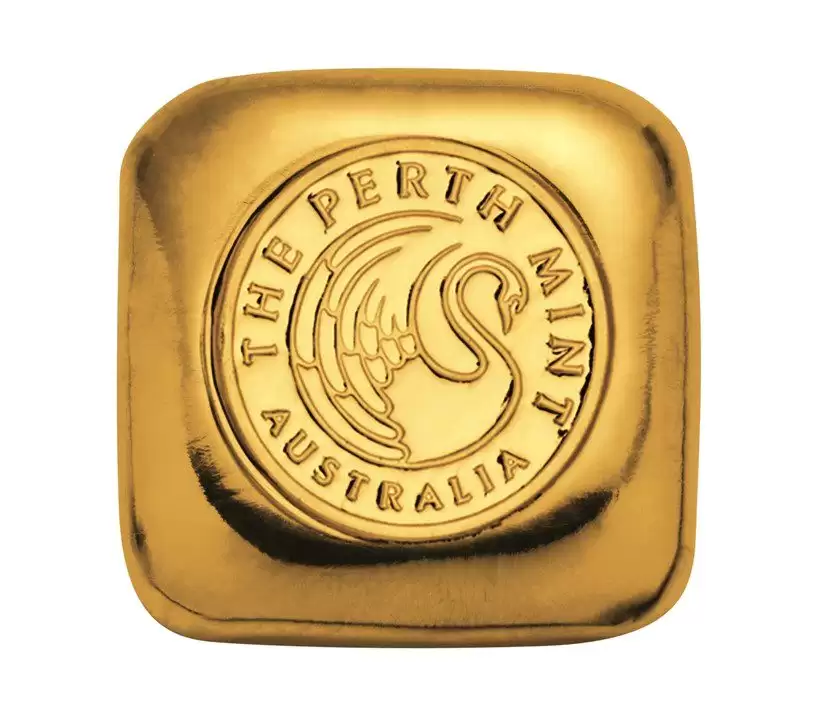 1oz Perth Mint Cast Gold Bullion Bar 99.99%